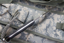 Ніж Kizlyar Supreme Vendetta сатин, сталь AUS8, Камо піхви