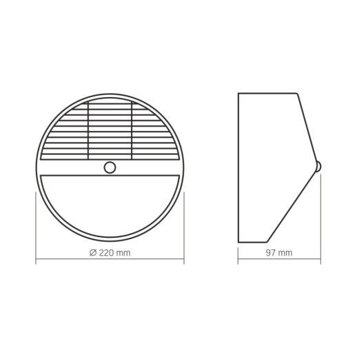 Світильник автономний настінний Videx VL-BHSO-002-S IP54 500Lm 5000K