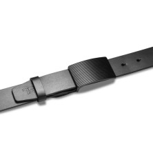 Ремінь чоловічий шкіряний Semi Line Black (P8233-0 XL)