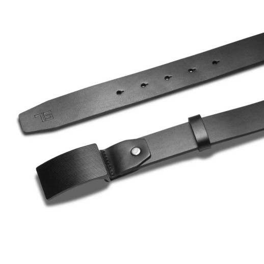Ремінь чоловічий шкіряний Semi Line Black (P8233-0 XL)