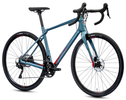 Велосипед Merida 2021 silex 4000 s (47) матова сталь синій (глянцевий червоний)