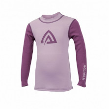 Термофутболка дитяча Aclima WarmWool Crew Neck Children Mauve Shadows /Damson 110