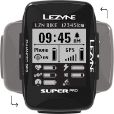 Комп'ютер Lezyne SUPER PRO GPS Y13 чорний