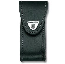 Чохол Victorinox на пояс шкір.чорний на липучці (84-91мм) 2-4 шари (GB)