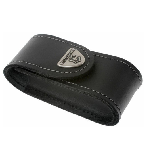 Чохол Victorinox на пояс шкір.чорний на липучці (84-91мм) 2-4 шари (GB)