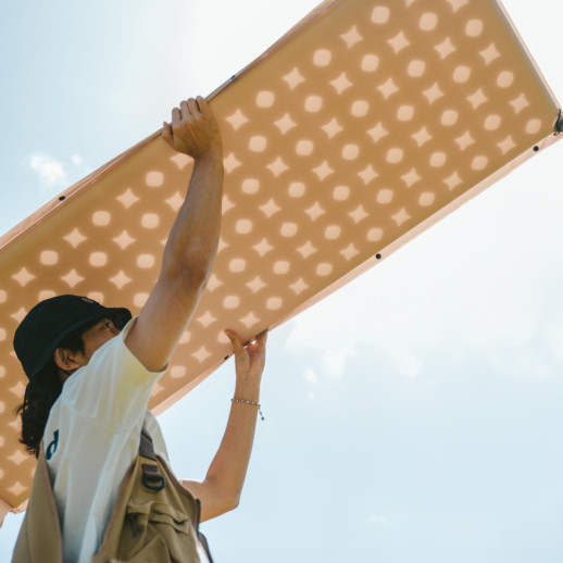 Матрац туристичний із подушкою, самонадувний одномісний Naturehike CNK2550WS025, вологостійкий, 200 х 65 х 3 см, бежевий