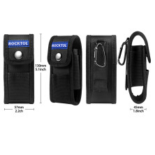 Нейлоновий чохол для мультитулу Rocktol з кишенями-гумками та карабіном