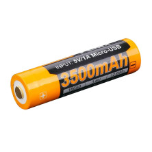 Акумулятор 18650 Fenix 3500 mAh ARB-L18-3500u micro-usb (подряпини на мінусі, розкритий блістер)
