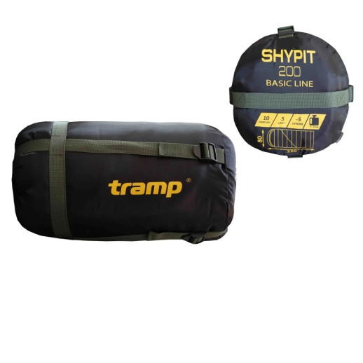 Спальний мішок Tramp Shypit 200 ковдра з капюшоном лівий olive 220/80 UTRS-059R