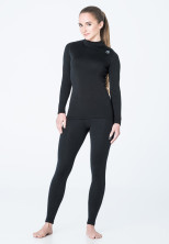 Термокальсони жіночі Aclima WarmWool 200 Longs High Waist висока посадка Jet Black XS