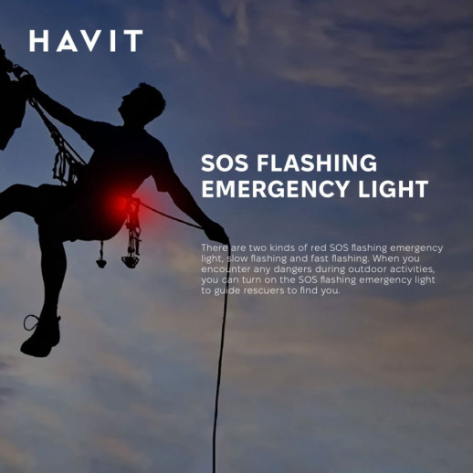 Багатофункціональний ліхтар для кемпінгу HAVIT HV-S006 3W 300Lm