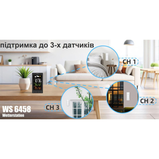 Метеостанція Technoline WS6458 Black (WS6458)
