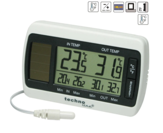 Термометр Technoline WS7008-білий /сірий