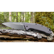 Ніж Kershaw Link Gray Aluminium Blackwash (1776GRYBW)