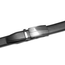 Ремінь чоловічий шкіряний Semi Line Black (P8235-0 M)