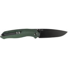 Ніж CJRB Aes Black Blade, AR-RPM9, Micarta green