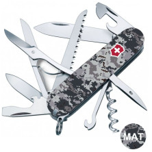 Складаний ніж Victorinox HUNTSMAN ARMY Піксель синій з черв. Лого 1.3713.3.W3943p