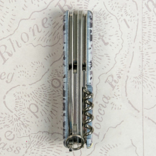 Складаний ніж Victorinox HUNTSMAN ARMY Піксель синій з черв. Лого 1.3713.3.W3943p