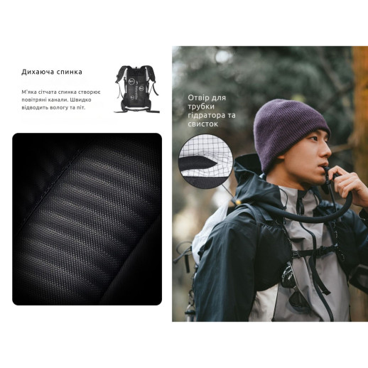 Рюкзак туристичний Naturehike CNK2300016, 30+5 л, коричневий