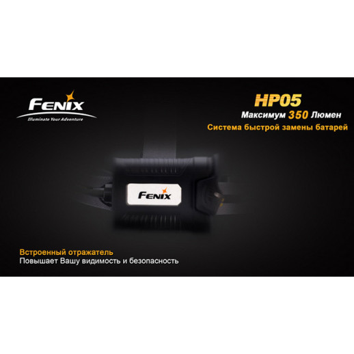 Налобний ліхтар Fenix HP05 XP-G (R5), сірий