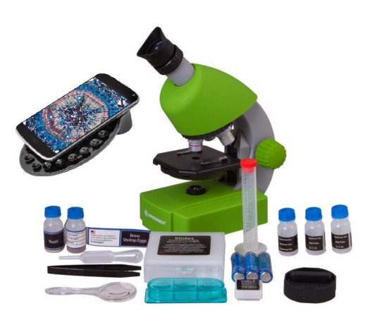 Мікроскоп Bresser Junior 40x-640x, зелений (8851300B4K000)