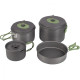 Набір посуду Bo-Camp Explorer 4 Pieces Hard Anodized Grey /Green (2200244)