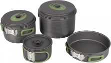 Набір посуду Bo-Camp Explorer 4 Pieces Hard Anodized Grey /Green (2200244)