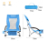 Крісло Пляжне крісло KingCamp з високою спинкою (KC1901) CYAN