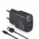 Мережевий зарядний пристрій Brevia ePower 12W 2xUSB-A + Cable USB-A to Lightning 1m