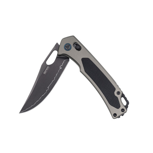 Ніж складаний SRM Retriever 9203-AK2, чорно-сірий