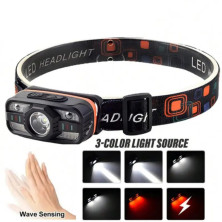 Ліхтар налобний Police WH-0188-XPE+SMD, Motion Sensor, Li-Ion акумулятор, ЗП Type-C