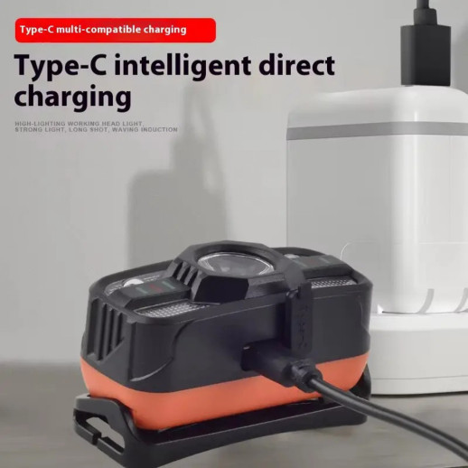 Ліхтар налобний Police WH-0188-XPE+SMD, Motion Sensor, Li-Ion акумулятор, ЗП Type-C