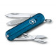 Нож-брелок Victorinox Classic SD Transparent Colors, Sky High (0.6223.T61G) 7 функций, 58 мм, Gift Box
