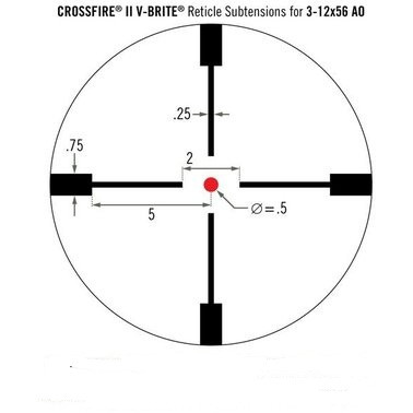 Приціл оптичний Vortex Crossfire II 3-9x40 V-Brite IR (CF2-31025)