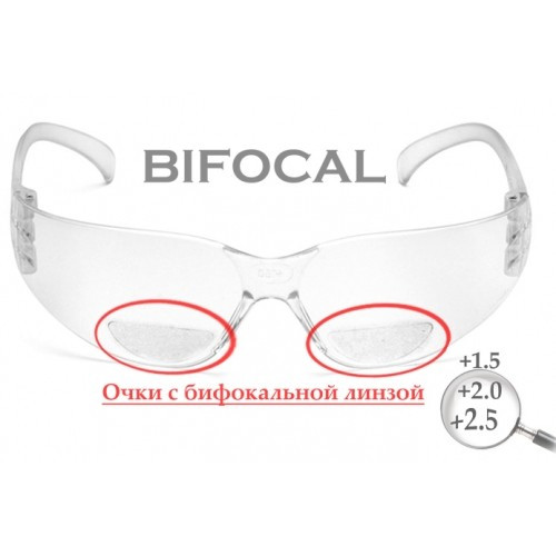 Окуляри Pyramex Intruder Bifocal (+2.0) clear