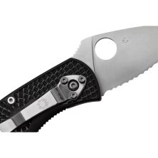 Ніж Spyderco Ambitious, serrated black (C148SBK)