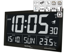 Годинники настінні Technoline, чорні, (WS8007)