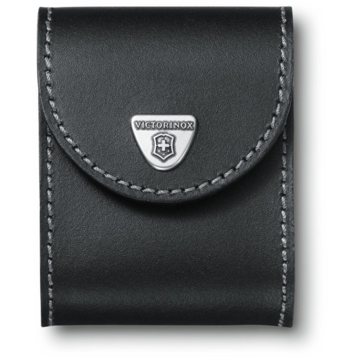 Чохол Victorinox на пояс шкір.чорний на липучці для Swisschamp XAVT/XXL