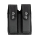 Підсумок Front Line поясний для двох магазинів відкритий чорний шкіра (FL2105)