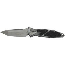 Ніж Microtech Socom Elite Auto Weathered Metal Tanto Edge Apocalyptic natural clear