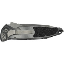 Ніж Microtech Socom Elite Auto Weathered Metal Tanto Edge Apocalyptic natural clear