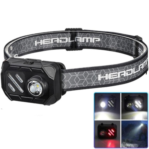 Ліхтар налобний Police WT-509+XPE+9SMD, 3xAAA, Box