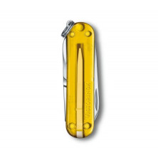 Нож-брелок Victorinox Classic SD Transparent Colors, Tuscan Sun (0.6223.T81G) 7 функций, 58 мм, Gift Box