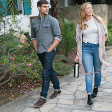 Термобутилка Klean Kanteen tkwide loop Cap матова нержавіюча сталь 946 мл