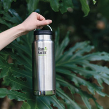 Термобутилка Klean Kanteen tkwide loop Cap матова нержавіюча сталь 946 мл