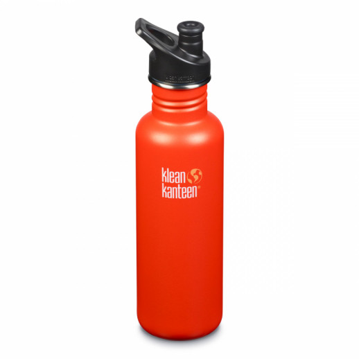 Спортивна пляшка для води Klean Kanteen Classic Sport Cap 800 мл, помаранчева