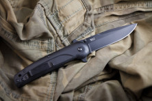 Ніж Kizlyar Supreme Biker-X Чорний титан, сталь AUS8