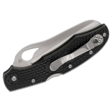 Ніж Spyderco Byrd Large Rescue 2, серрейтор, Чорний