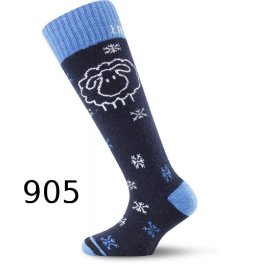Термошкарпетки для лиж Lasting SJW 905 дитячі чорно-сині XS
