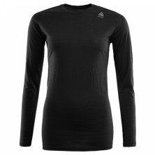 Термофутболка жіноча Aclima LightWool Shirt Crew Neck Woman JetBlack M